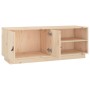 Solid pine wood TV cabinet 105x34x40 cm by vidaXL, TV Furniture - Ref: Foro24-818220, Price: 86,43 €, Discount: %