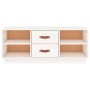 Mueble de TV de madera maciza de pino blanco 100x34x40 cm de vidaXL, Muebles TV - Ref: Foro24-818226, Precio: 69,88 €, Descue...