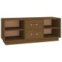 Solid pine wood TV cabinet honey brown 100x34x40 cm by vidaXL, TV Furniture - Ref: Foro24-818228, Price: 99,92 €, Discount: %