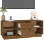 Solid pine wood TV cabinet honey brown 100x34x40 cm by vidaXL, TV Furniture - Ref: Foro24-818228, Price: 99,92 €, Discount: %