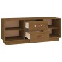 Solid pine wood TV cabinet honey brown 100x34x40 cm by vidaXL, TV Furniture - Ref: Foro24-818228, Price: 99,92 €, Discount: %