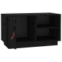 Mueble de TV de madera maciza de pino negro 70x34x40 cm de vidaXL, Muebles TV - Ref: Foro24-818239, Precio: 63,84 €, Descuent...