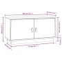 Mueble de TV de madera maciza de pino gris 80x34x40 cm de vidaXL, Muebles TV - Ref: Foro24-818232, Precio: 67,88 €, Descuento: %