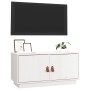 Solid white pine wood TV cabinet 80x34x40 cm by vidaXL, TV Furniture - Ref: Foro24-818231, Price: 76,15 €, Discount: %