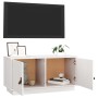 Solid white pine wood TV cabinet 80x34x40 cm by vidaXL, TV Furniture - Ref: Foro24-818231, Price: 76,15 €, Discount: %