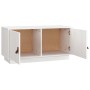 Solid white pine wood TV cabinet 80x34x40 cm by vidaXL, TV Furniture - Ref: Foro24-818231, Price: 76,15 €, Discount: %