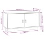 Solid white pine wood TV cabinet 80x34x40 cm by vidaXL, TV Furniture - Ref: Foro24-818231, Price: 76,15 €, Discount: %