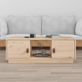 Mesa de centro de madera maciza de pino 100x50x35 cm de vidaXL, Mesas de centro - Ref: Foro24-818265, Precio: 84,99 €, Descue...