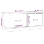 TV-Schrank aus massivem Kiefernholz, 80 x 34 x 35 cm von vidaXL, TV-Möbel - Ref: Foro24-818240, Preis: 67,99 €, Rabatt: %