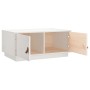 Solid white pine wood coffee table 80x50x35 cm by vidaXL, Coffee table - Ref: Foro24-818251, Price: 89,99 €, Discount: %