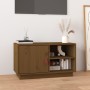 Mueble de TV madera maciza de pino marrón miel 70x34x40 cm de vidaXL, Muebles TV - Ref: Foro24-818238, Precio: 78,80 €, Descu...