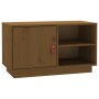 Mueble de TV madera maciza de pino marrón miel 70x34x40 cm de vidaXL, Muebles TV - Ref: Foro24-818238, Precio: 78,80 €, Descu...