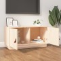 Solid pine wood TV stand 80x34x40 cm by vidaXL, TV Furniture - Ref: Foro24-818230, Price: 82,12 €, Discount: %