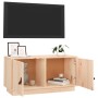 Solid pine wood TV stand 80x34x40 cm by vidaXL, TV Furniture - Ref: Foro24-818230, Price: 82,12 €, Discount: %