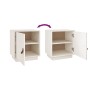 Bedside tables 2 pcs solid white pine wood 40x34x45 cm by vidaXL, Nightstands - Ref: Foro24-818278, Price: 66,13 €, Discount: %