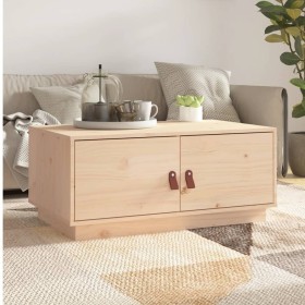 Solid pine wood coffee table 80x50x35 cm by vidaXL, Coffee table - Ref: Foro24-818250, Price: 75,99 €, Discount: %