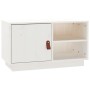 Mueble de TV de madera maciza de pino blanco 70x34x40 cm de vidaXL, Muebles TV - Ref: Foro24-818236, Precio: 63,84 €, Descuen...