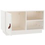 Mueble de TV de madera maciza de pino blanco 70x34x40 cm de vidaXL, Muebles TV - Ref: Foro24-818236, Precio: 63,84 €, Descuen...