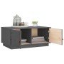 Mesa de centro de madera maciza de pino gris 80x50x35 cm de vidaXL, Mesas de centro - Ref: Foro24-818252, Precio: 89,99 €, De...