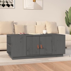 Solid gray pine wood coffee table 100x50x41 cm by vidaXL, Coffee table - Ref: Foro24-818257, Price: 115,99 €, Discount: %