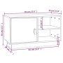 TV-Schrank aus massivem Kiefernholz, grau, 70 x 34 x 40 cm von vidaXL, TV-Möbel - Ref: Foro24-818237, Preis: 63,99 €, Rabatt: %