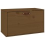 Honey brown solid pine wood wall cabinet 60x30x35 cm by vidaXL, Shelves and shelves - Ref: Foro24-818353, Price: 63,43 €, Dis...