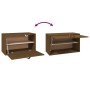 Honey brown solid pine wood wall cabinet 60x30x35 cm by vidaXL, Shelves and shelves - Ref: Foro24-818353, Price: 63,43 €, Dis...