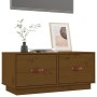 Honey brown solid pine wood TV cabinet 80x34x35 cm by vidaXL, TV Furniture - Ref: Foro24-818243, Price: 99,99 €, Discount: %