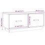 Mueble de TV madera maciza de pino marrón miel 80x34x35 cm de vidaXL, Muebles TV - Ref: Foro24-818243, Precio: 99,01 €, Descu...