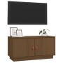 Mueble de TV madera maciza de pino marrón miel 80x34x40 cm de vidaXL, Muebles TV - Ref: Foro24-818233, Precio: 77,32 €, Descu...