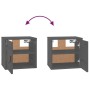 Wall cabinets 2 pcs solid gray pine wood 31.5x30x30 cm by vidaXL, Shelves and shelves - Ref: Foro24-818360, Price: 52,88 €, D...