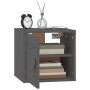 Wall cabinets 2 pcs solid gray pine wood 31.5x30x30 cm by vidaXL, Shelves and shelves - Ref: Foro24-818360, Price: 52,88 €, D...