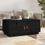 Mesa de centro de madera maciza de pino negro 80x50x35 cm de vidaXL, Mesas de centro - Ref: Foro24-818254, Precio: 89,33 €, D...