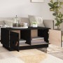 Mesa de centro de madera maciza de pino negro 80x50x35 cm de vidaXL, Mesas de centro - Ref: Foro24-818254, Precio: 89,33 €, D...