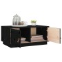 Mesa de centro de madera maciza de pino negro 80x50x35 cm de vidaXL, Mesas de centro - Ref: Foro24-818254, Precio: 89,33 €, D...