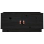 Mesa de centro de madera maciza de pino negro 80x50x35 cm de vidaXL, Mesas de centro - Ref: Foro24-818254, Precio: 89,33 €, D...