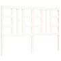 White solid wood bed frame with headboard 140x190 cm by vidaXL, Beds and slatted bases - Ref: Foro24-3193902, Price: 131,65 €...