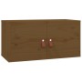 Wall cabinets 2 pcs honey brown pine wood 60x30x30 cm by vidaXL, Shelves and shelves - Ref: Foro24-818372, Price: 114,42 €, D...