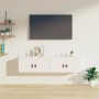 Wall-mounted cabinet, 2 units, solid white pine wood, 60x30x30 cm by vidaXL, Shelves and shelves - Ref: Foro24-818368, Price:...