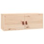 Wall cabinets 2 pcs solid pine wood 80x30x30 cm by vidaXL, Shelves and shelves - Ref: Foro24-818376, Price: 126,60 €, Discoun...