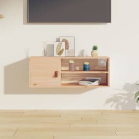 Solid pine wood wall cabinet 80x30x30 cm by vidaXL, Shelves and shelves - Ref: Foro24-818385, Price: 58,91 €, Discount: %