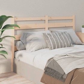 Solid pine wood bed headboard 166x4x100 cm by vidaXL, Headboards and footboards - Ref: Foro24-818430, Price: 39,30 €, Discoun...