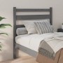 Solid gray pine wood bed headboard 81x4x100 cm by vidaXL, Headboards and footboards - Ref: Foro24-818397, Price: 21,50 €, Dis...