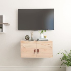 Solid pine wood wall cabinet 60x30x30 cm by vidaXL, Shelves and shelves - Ref: Foro24-818365, Price: 53,87 €, Discount: %