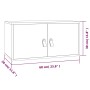 Wandschrank aus massivem Kiefernholz, 60 x 30 x 30 cm von vidaXL, Regale und Regale - Ref: Foro24-818365, Preis: 53,83 €, Rab...