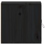 Wall cabinets 2 pcs solid black pine wood 31.5x30x30 cm by vidaXL, Shelves and shelves - Ref: Foro24-818364, Price: 73,27 €, ...