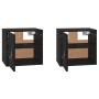 Wall cabinets 2 pcs solid black pine wood 31.5x30x30 cm by vidaXL, Shelves and shelves - Ref: Foro24-818364, Price: 73,27 €, ...