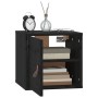 Wall cabinets 2 pcs solid black pine wood 31.5x30x30 cm by vidaXL, Shelves and shelves - Ref: Foro24-818364, Price: 73,27 €, ...