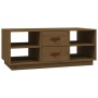 Mesa de centro madera maciza de pino marrón miel 100x50x41 cm de vidaXL, Mesas de centro - Ref: Foro24-818273, Precio: 95,64 ...