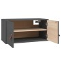 Gray solid pine wood wall cabinet 60x30x30 cm by vidaXL, Shelves and shelves - Ref: Foro24-818369, Price: 53,64 €, Discount: %